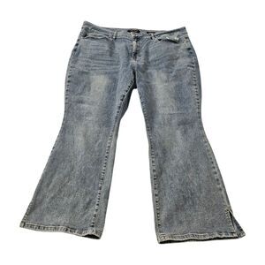 Judy Blue Jeans 24W Blue‎ Denim Slim Bootcut High Waisted Split Hem Stretch